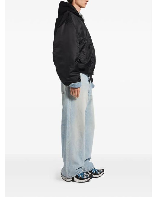 Balenciaga Blue Patch-Pocket Denim Shirt for men
