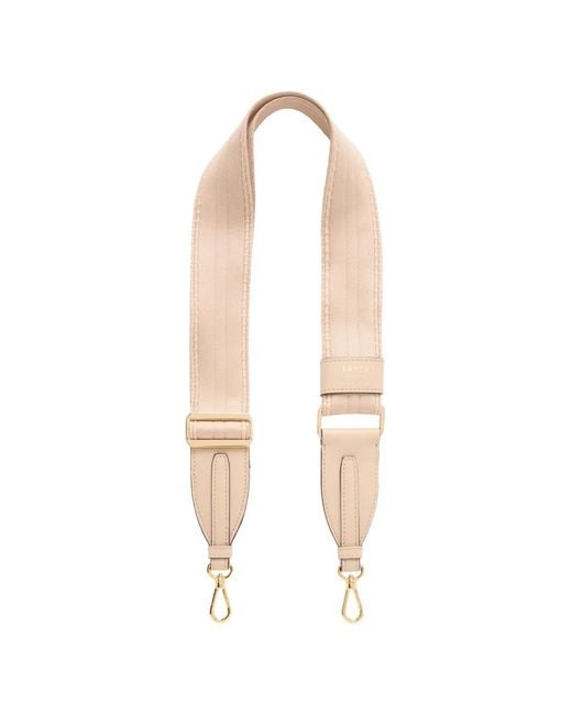 Lancel White Bcbg Logo Bag Strap