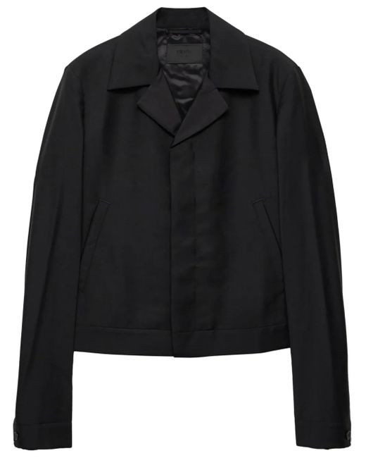 Prada Black Wool Blend Jacket for men