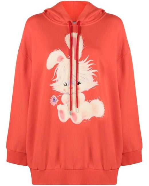 Stella McCartney Red Lunar New Year Jersey Hoodie