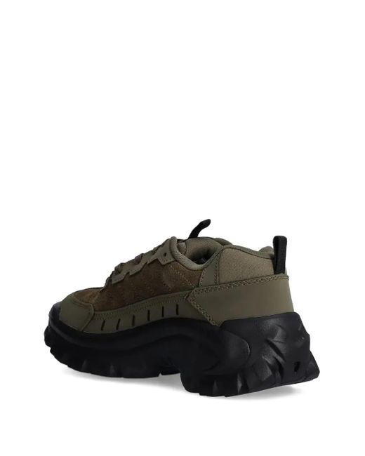 Caterpillar Green Intruder Textured Lace-Up Sneakers for men
