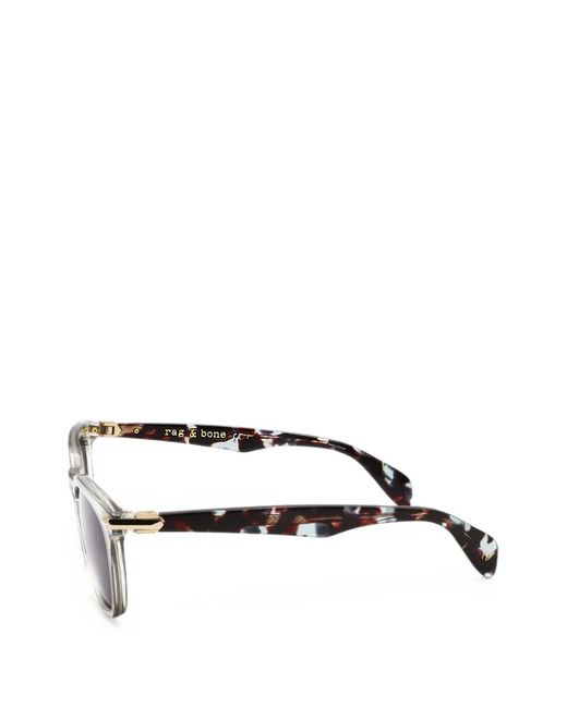 Rag & Bone Natural Tortoiseshell-Effect Square-Frame Sunglasses for men