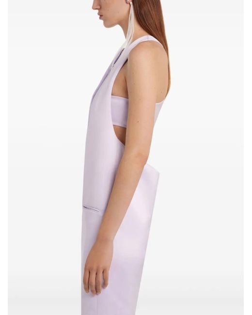 Courreges Purple Scuba Mini Dress