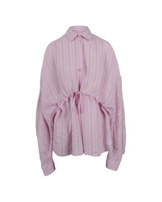 Thelatest Purple Dalida Striped Shirt