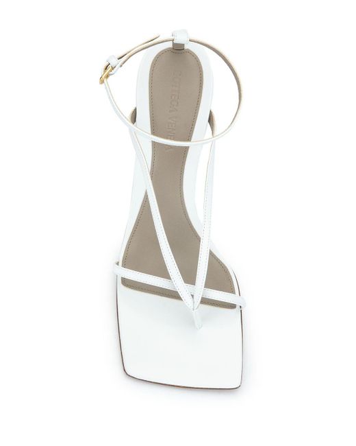bottega veneta women's square toe strappy high heel sandals