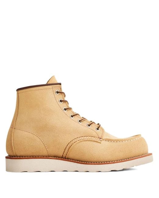 Red Wing Leren Laarzen Met Mocassin Neus in het Natural voor heren