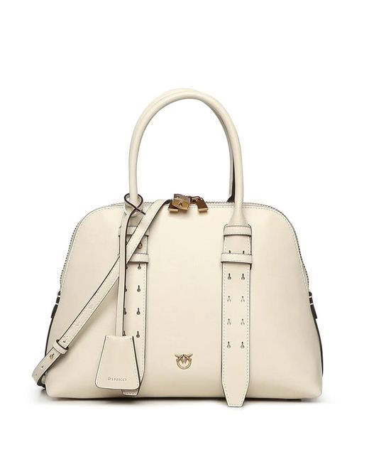 Pinko Natural Medium Escape Tote Bag