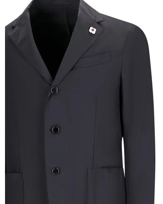 Lardini Black Single-Breasted Suit for men