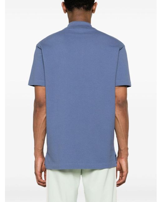 Maison Kitsuné Blue Comfort Fit Polo Shirt for men