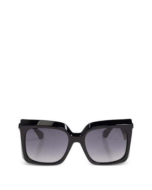 Etro Black Geometric-Frame Sunglasses
