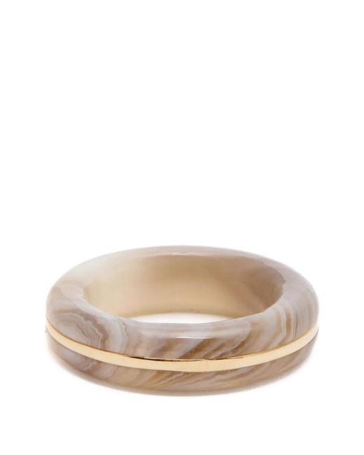 BY PARIAH Natural Marbled-Effect Band Ring