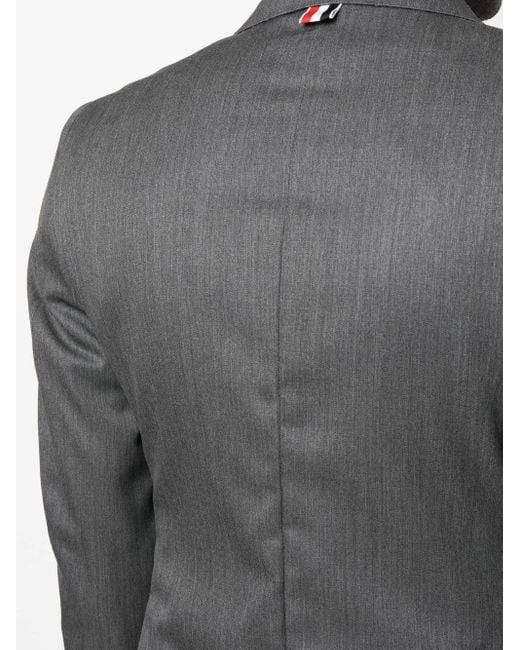 Thom Browne Black Single-Breasted Wool Blazer for men