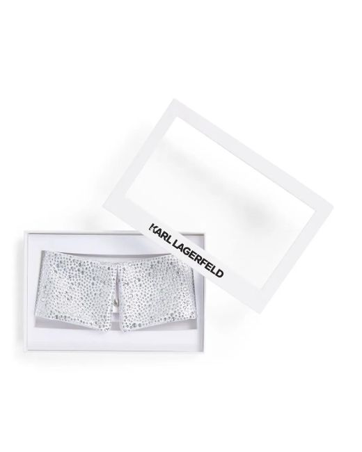 Karl Lagerfeld White K/Essential Collar