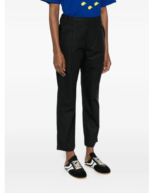 Sofie D'Hoore Black Pleated Straight Trousers