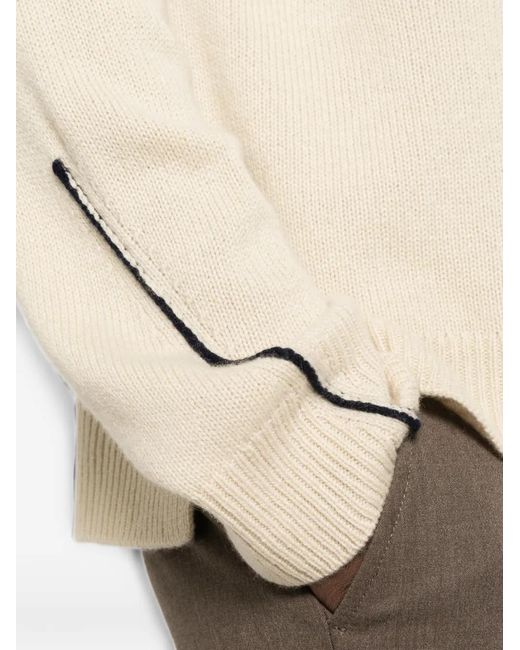 Bompard Natural Round-Neck Sweater