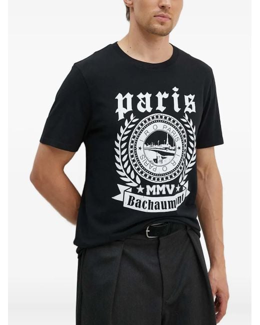 IRO Black Paris Graphic T-Shirt for men