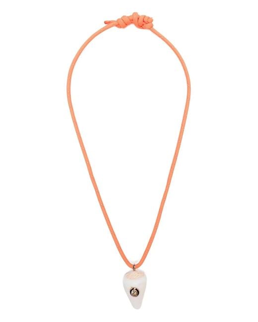 Dezso by Sara Beltran White 18K Rose Conus Necklace