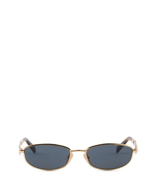Prada Blue Sunglasses With Prada Logo