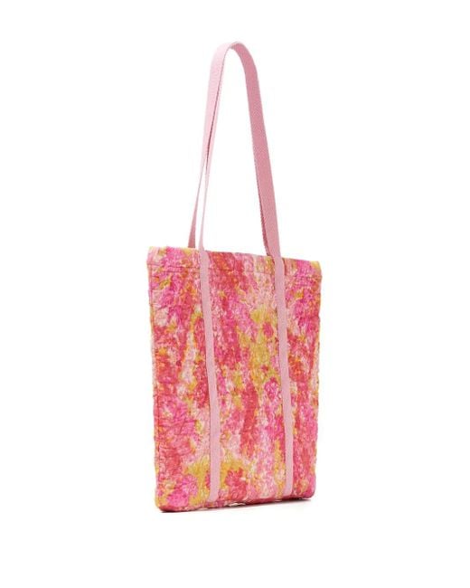 LoveShackFancy Pink Henderson Quilted Shoulder Bag