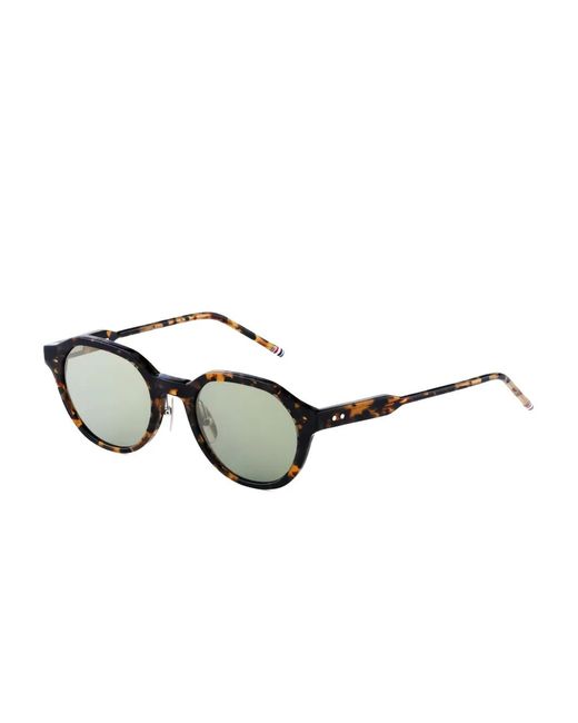 Thom Browne Brown Round-Frame Sunglasses