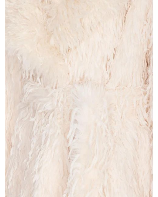 Jakke Natural Tavi Mantel Aus Faux Fur