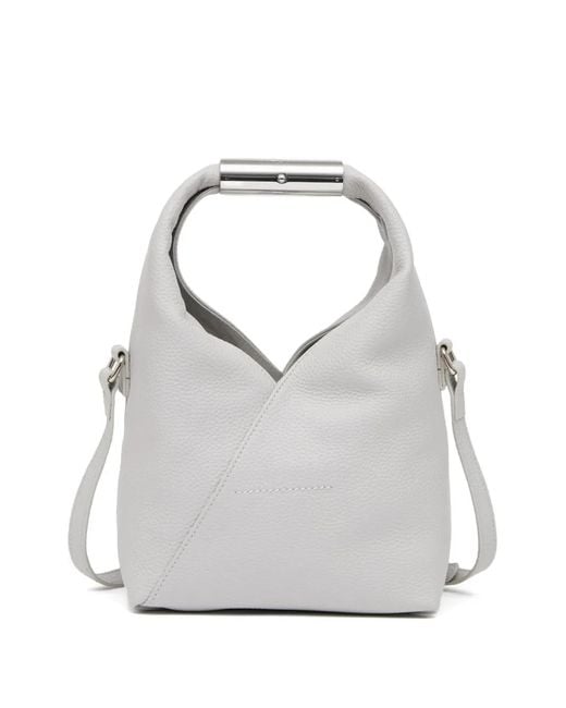 【レア】MM6★tote bag★small★lether★white MM6 by Maison Margiela Leather Tote Bag in White | Lyst