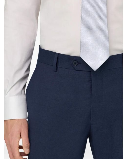 Boggi Blue Micro Patterned Suit for men