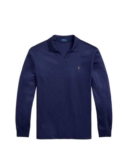 Polo Ralph Lauren Blue V-Neck Sweater for men