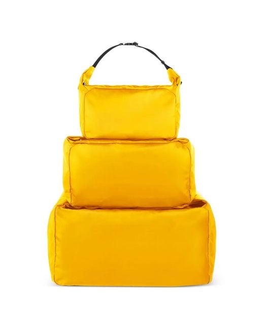 Fpm Milano Yellow Cube Foldable Packing Bag