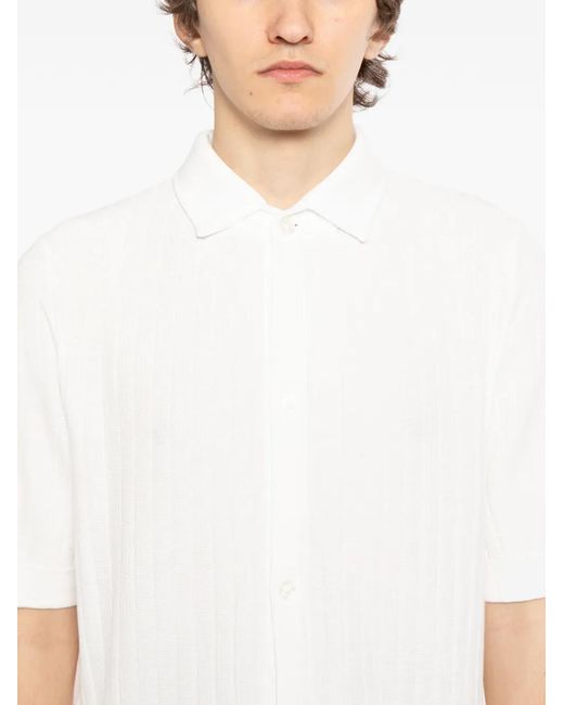 Lardini White Cotton Shirt for men
