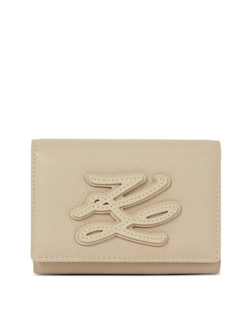 Karl Lagerfeld Natural Medium K/Autograph Bifold Wallet