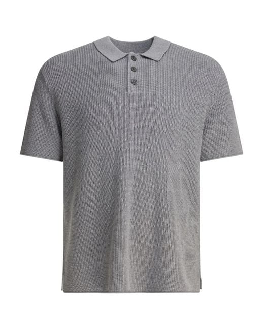 Alex Mill Gray Ribbed Polo Shirt for men