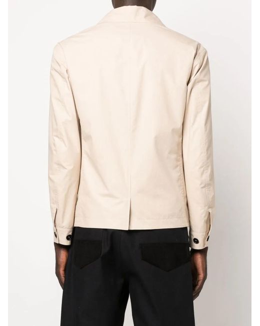 Meta Campania Collective Natural Cuban-Collar Organic-Cotton Shirt-Jacket for men
