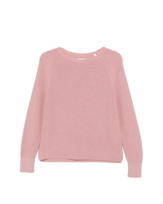 Marc O' Polo Pink Raglan-Sleeve Knitted Knit