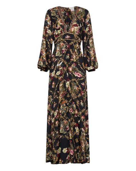 Camilla Told In The Tapestry Maxi Dress Black