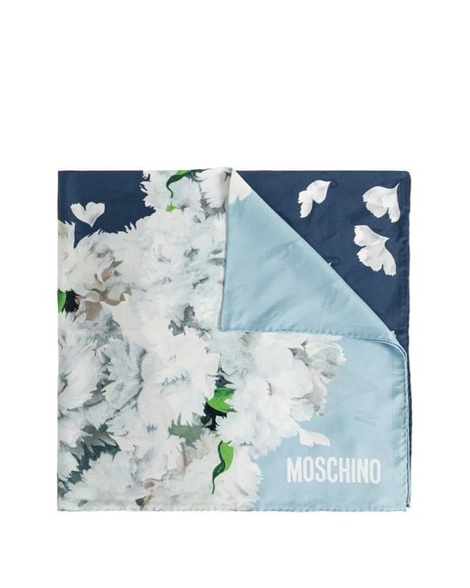 Moschino シルクスカーフ ブルー | Lyst