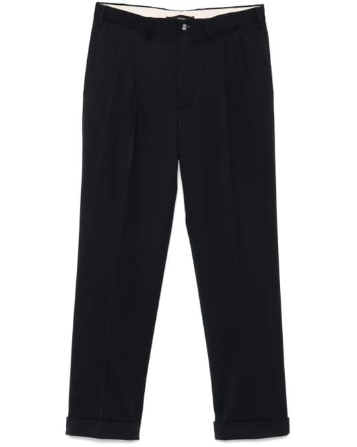 Dell'Oglio Blue Tapered Trousers for men