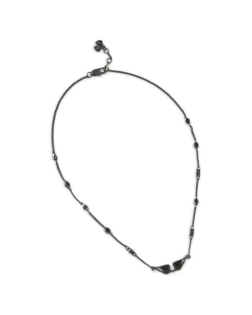 Zadig & Voltaire Metallic Collier En Chaîne Serti De Cristaux