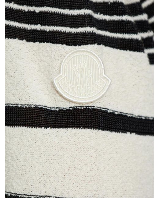 Moncler White Cotton-Blend Dress