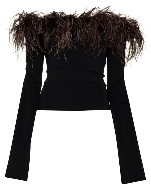 16Arlington Black Orion Off-Shoulder Top