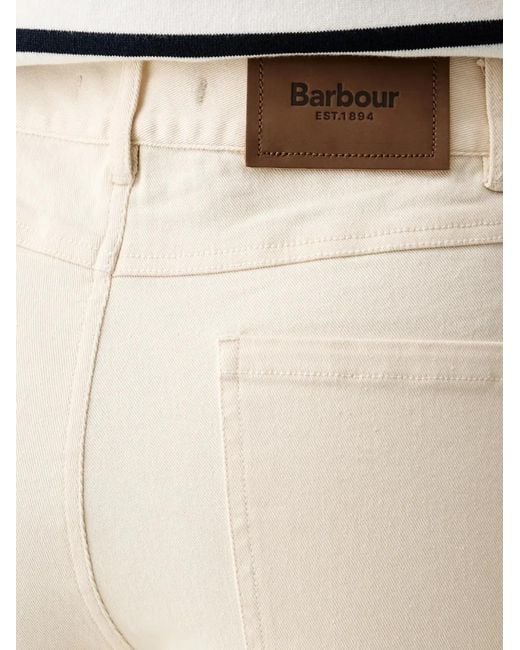Barbour Natural Hinton Pintuck-Detailing Flared Jeans