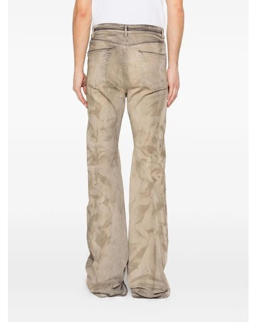 Rick Owens Natural Washed Bootcut Jeans for men