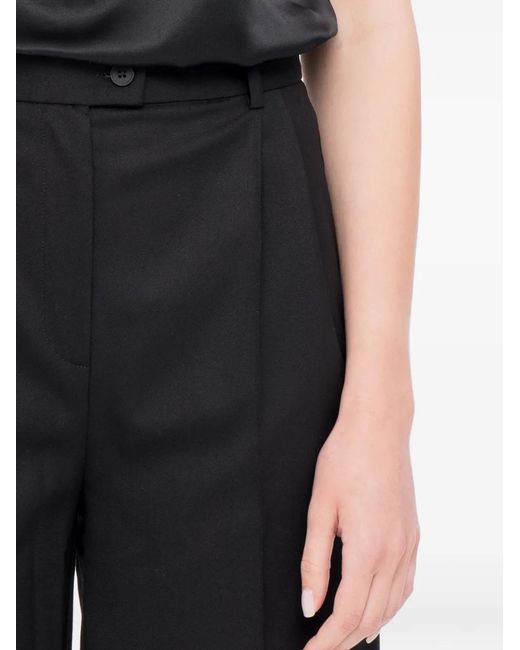 MEDEA Blue Pleated High-Waisted Shorts