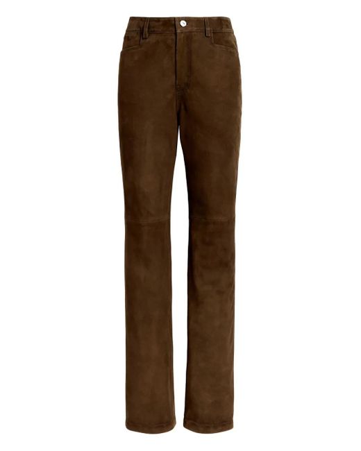 Pantalon En Daim À Coupe Droite Proenza Schouler en coloris Brown