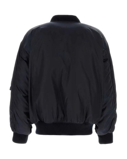 Prada Blue Padded Bomber Jacket for men