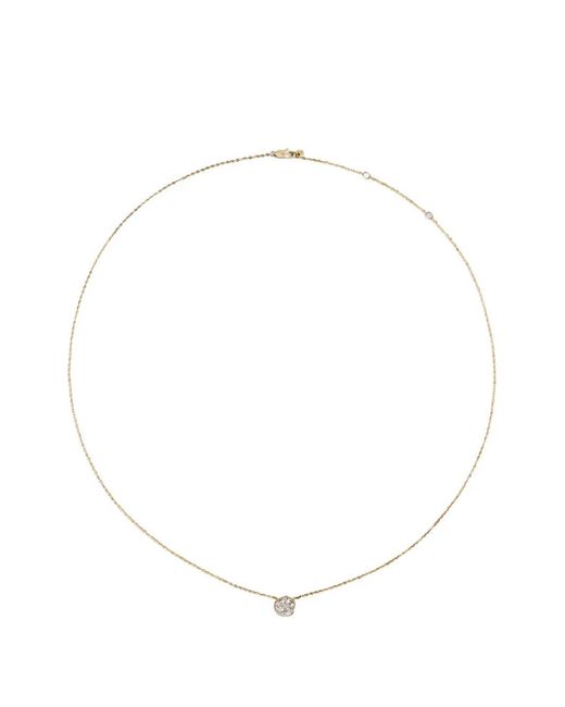 Monica Vinader White Mv Siren Solitaire Diamond Necklace