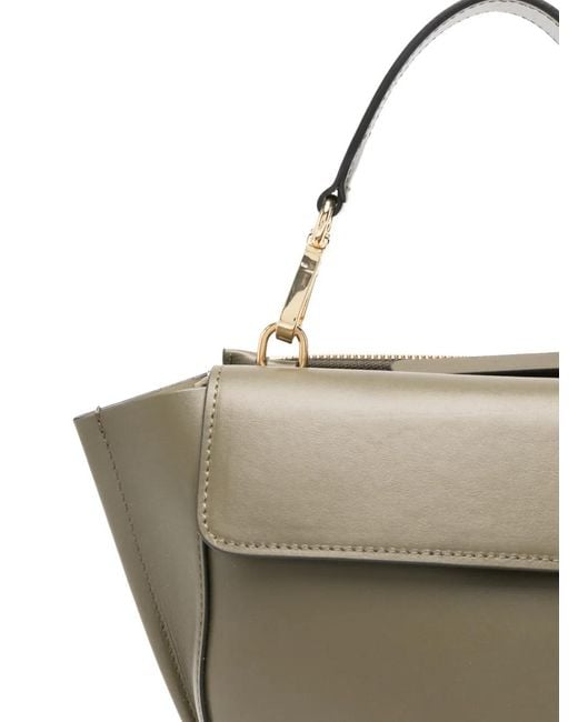 Wandler Metallic Mini Hortensia Flap Tote Bag