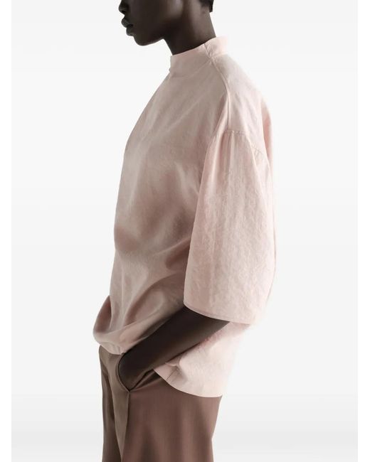 Lemaire Pink Soft Collar Top