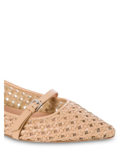 Ballerines À Design Tressé Alberta Ferretti en coloris Brown