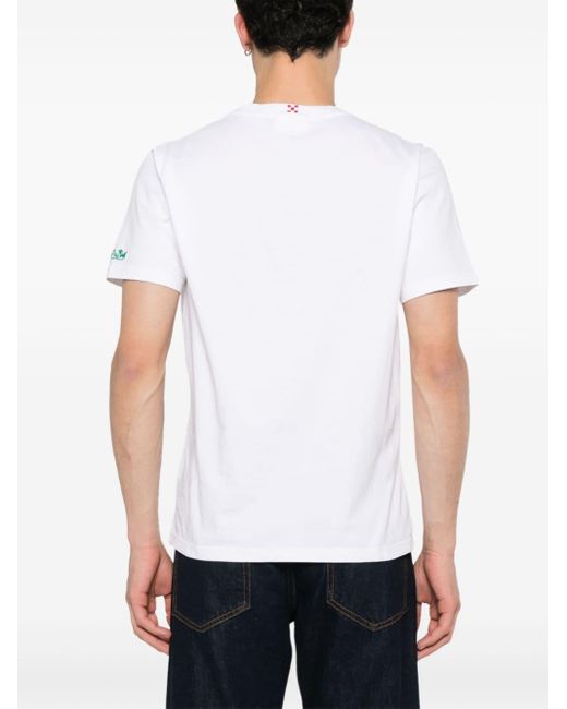 Mc2 Saint Barth Austin T-Shirt in White für Herren